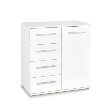 Kast Lima KM-2 Hoogglans Wit 77cm commode