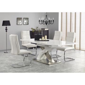 Eettafel Sandor 2 Wit 160-220cm uitschuifbaar