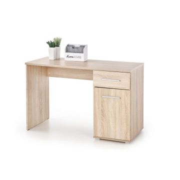 Bureau Lima B-1 Eiken Bruin 120cm met opbergruimte