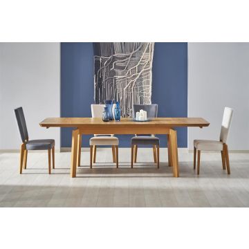 Eettafel Rois Honing Eiken Bruin 160-250cm uitschuifbaar