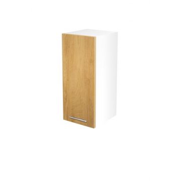 Bovenkast keuken 30x72cm Bruin Honing Eiken softclose met handgreep