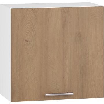 Klepkast keuken 60x58cm Bruin Honing Eiken bovenkast met gasveren en handgreep