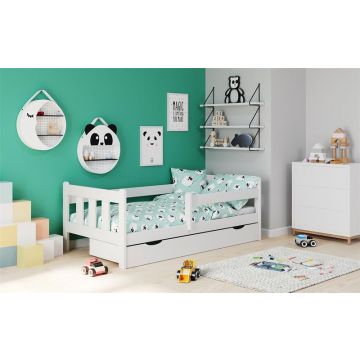 Kinderbed Marinella Wit 80x160cm met lade