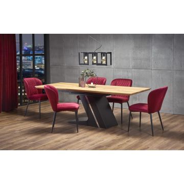 Eettafel Ferguson Eiken Bruin 160-220cm uitschuifbaar