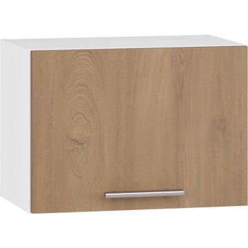 Klepkast keuken 50x36cm Bruin Honing Eiken bovenkast met gasveren en handgreep