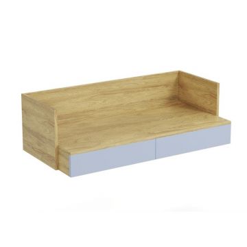 Mobius flex Bureau kast Blauw 110x38cm met lades maatwerk biurko 2S