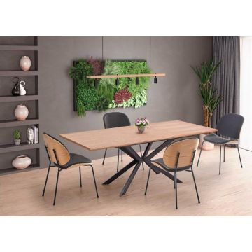 Eettafel Legarto Eiken Bruin 160-200cm uitschuifbaar