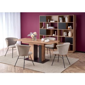 Eettafel Dolomit 130-175cm Eiken uitschuifbaar