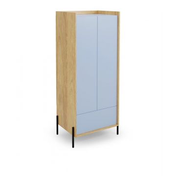 Mobius flex Opbergkast Blauw 78x179cm met lade maatwerk szafa 2D