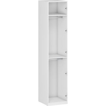 Kledingkast Flex1 Wit 50cm breed modulair met veel hangruimte