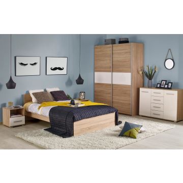 Bed Lima LOZ-120 Bruin Eiken 120x200cm Twijfelaar