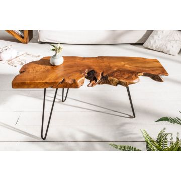 Salontafel Wild 100cm Teak Massief Acacia Hout - 38797