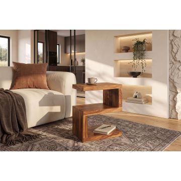 Bijzettafel S 45cm Massief Sheesham Hout - 39382