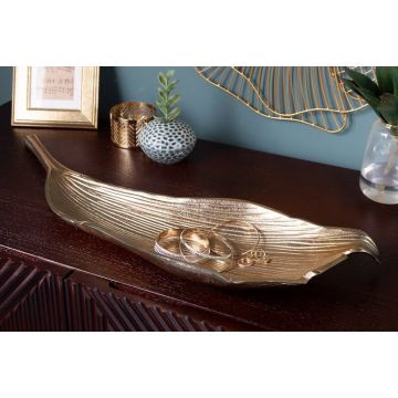 Schaal Leaf Goud 64cm - 40915