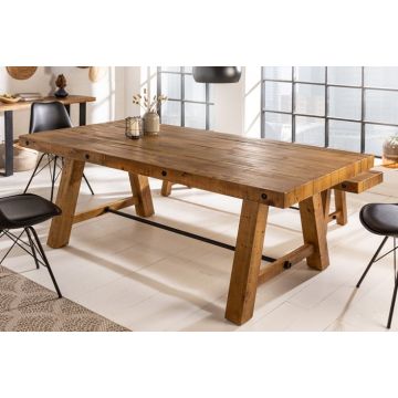 Eettafel Finca 200cm Massief Gerecycled Grenen Hout - 41246