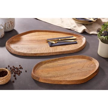 Dienblad 2-delige set Amazonas 56cm Massief Mango Hout - 41366