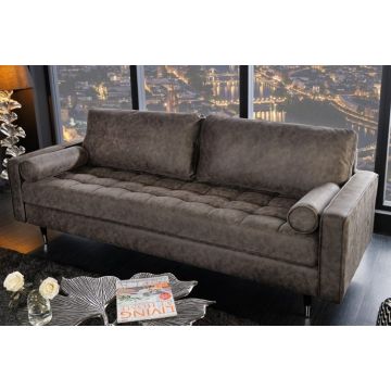 Bank 3-zits Cozy Grijs 220cm - 42139
