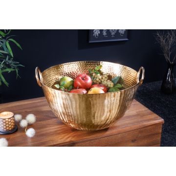 Decoratieve Schaal Orient 40cm met Hamerslag Effect Goud - 42239