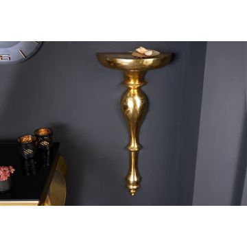 Wandconsol Plank Baroque Scala 80cm Goud - 42265