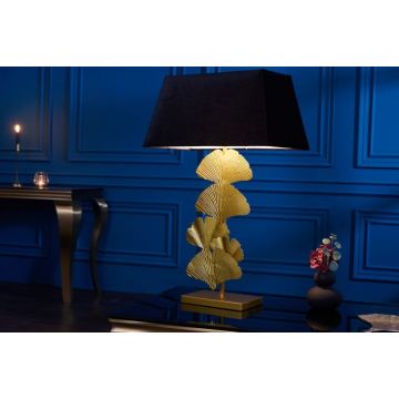 Tafellamp Ginkgo Zwart Goud 75cm - 42692