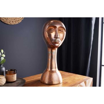 Decoratie Vaas Face 50cm Antiek Koper - 42722