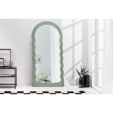 Wandspiegel Design Wave SalieGroen 160x80cm - 43157