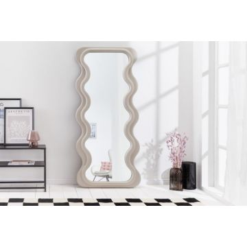 Wandspiegel Design Curvy Greige (Grijs/Beige) 160x70cm  - 43161