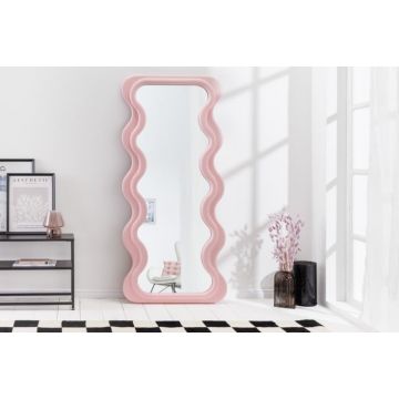 Wandspiegel Design Curvy Roze 160x70cm - 43162