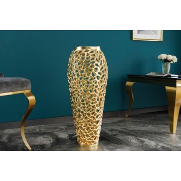 Vaas Abstract Leaf Goud 26cm - 43221