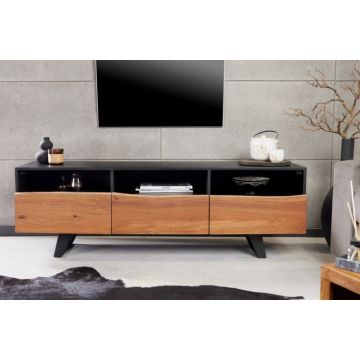 TV-Meubel Organic Artwork 140cm Massief Acacia Hout - 43305