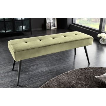 Bank Boutique Olijfgroen 100cm Fluweel - 43321