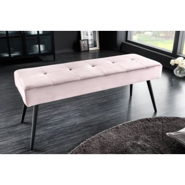 Bank Boutique Roze 100cm Fluweel - 43322