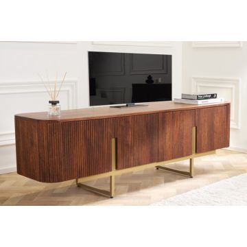 TV-Meubel Gatsby 160cm Massief Mango Hout - 43334