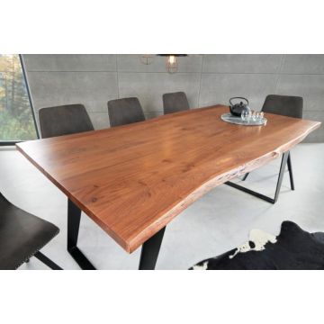 Eettafel Organic Artwork 175cm Massief Acacia Hout - 43364