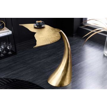 Bijzettafel Wildlife Walvis 65cm Aluminium Goud - 43472