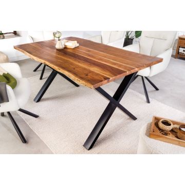 Eettafel Mammoet 160cm Massief Acacia Hout - 43480