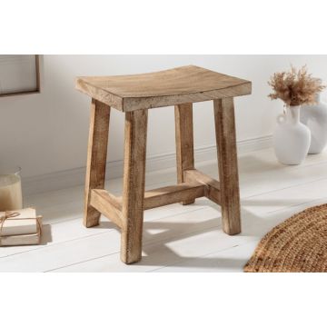 Hocker Finca 40cm Massief Mango Hout - 43669