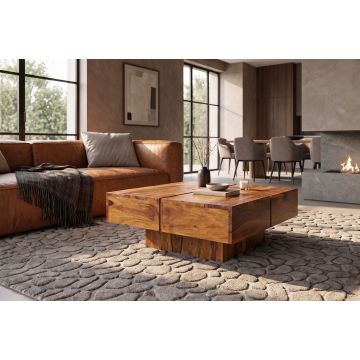 Salontafel Bolt 70cm Sheeshamhout - 43673