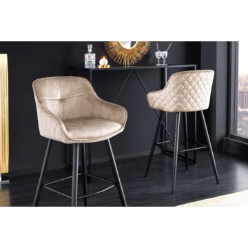 Barkruk Euphoria Champagne Fluweel - 43686