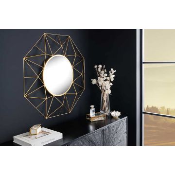 Wandspiegel Diamond L 80cm Metaal Goud - 43733