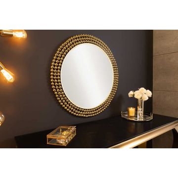 Wandspiegel Pearls 75cm Metaal Goud - 43821