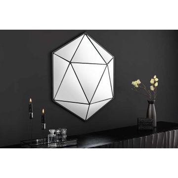 Wandspiegel Diamond 60cm Zwart - 43824