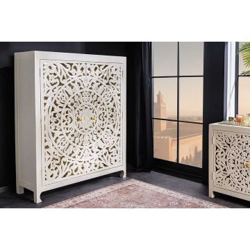 Higboard Marrakech 140cm Wit Mangohout - 43866