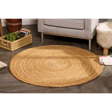 Jute Tapijt Puur Natuur Ø120cm - 44433