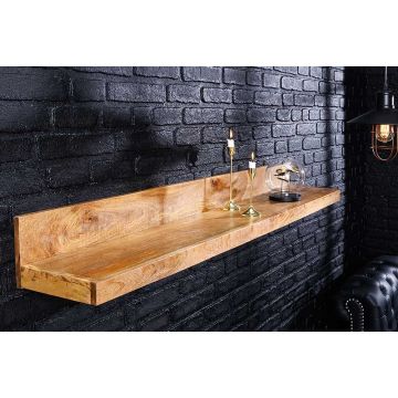 Wandplank Makassar 110cm Mangohout - 44742