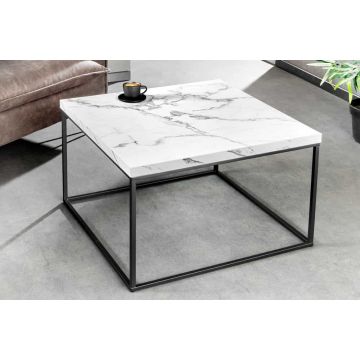 Salontafel Architecture 45cm Wit Marmerlook - 44762