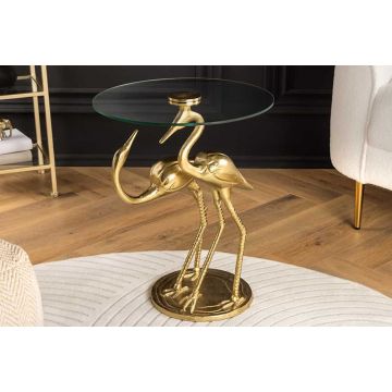 Bijzettafel Wildlife Crane 55cm Goud - 44832