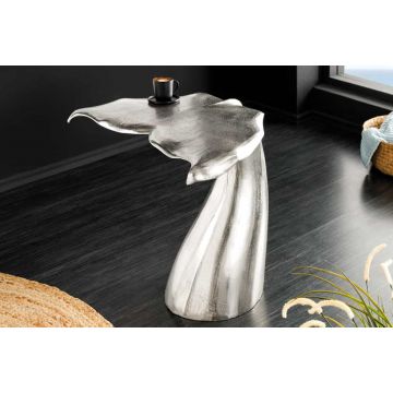 Bijzettafel Wildlife Walvis 60cm Zilver - 44842