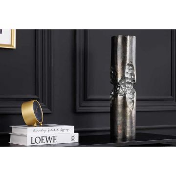Vaas Precious 50cm Hamerslag effect Zwart Zilver - 44888