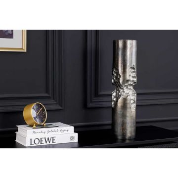 Vaas Precious 40cm Hamerslag Effect Zwart Zilver - 44891